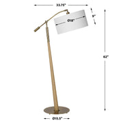 Uttermost 30485 Kennett Wooden Floor Lamp