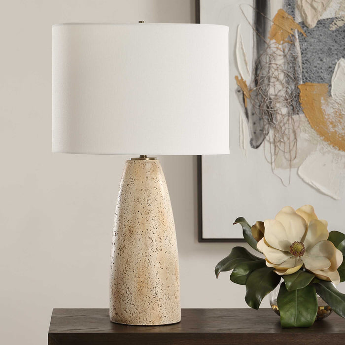 Uttermost 30507-1 Maury Travertine Table Lamp