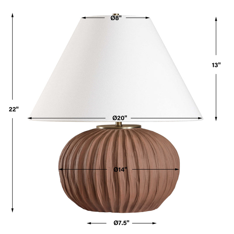 Uttermost 30489 Keoghan Terracotta Table Lamp