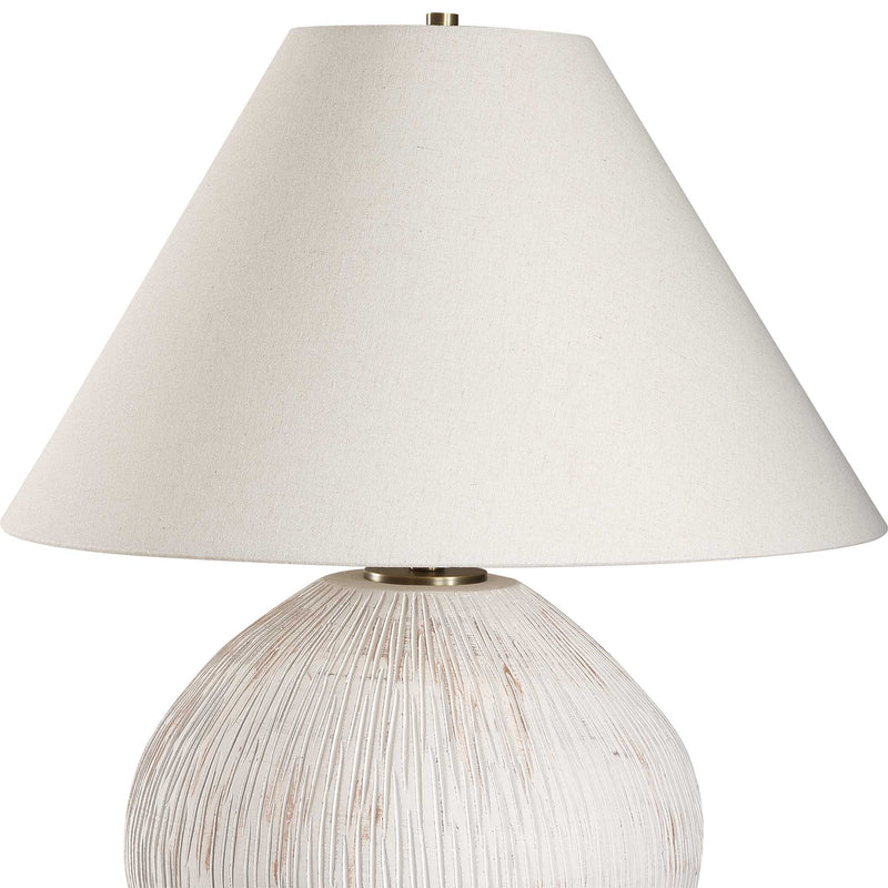 Uttermost 30490 Meryl Aged White Table Lamp