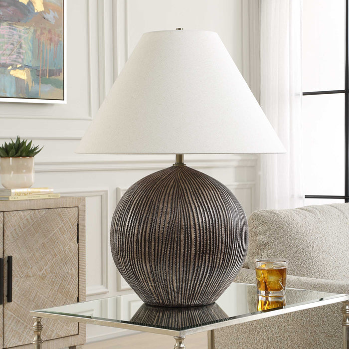Uttermost 30492 Sayre Dark Brown Table Lamp