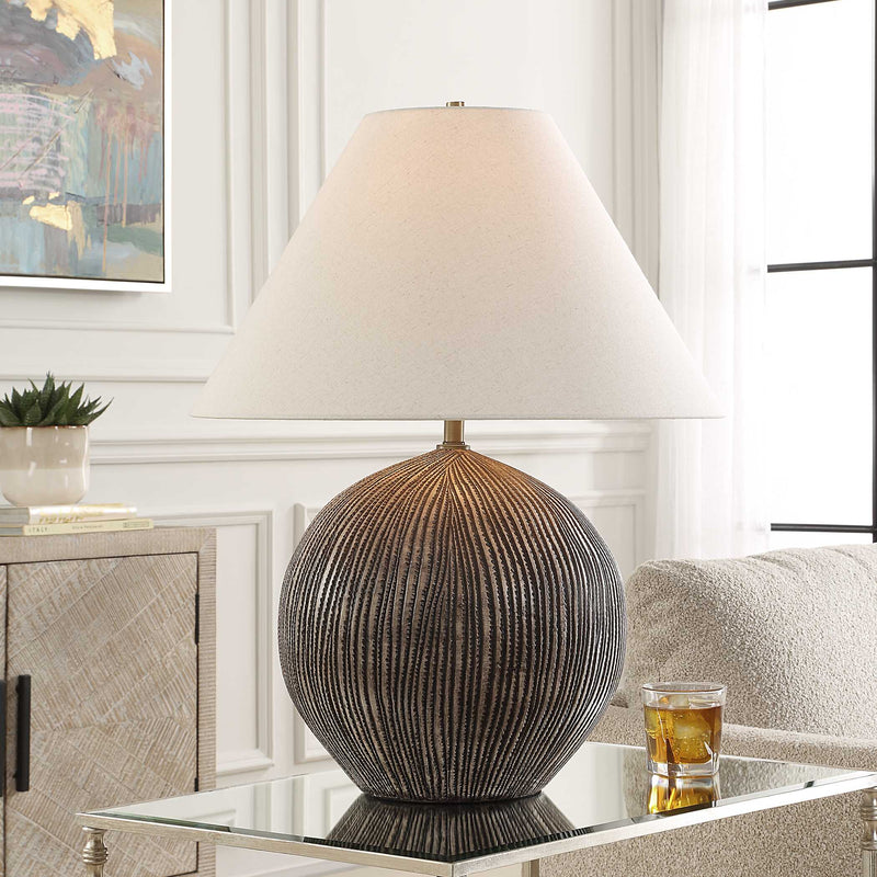 Uttermost 30492 Sayre Dark Brown Table Lamp