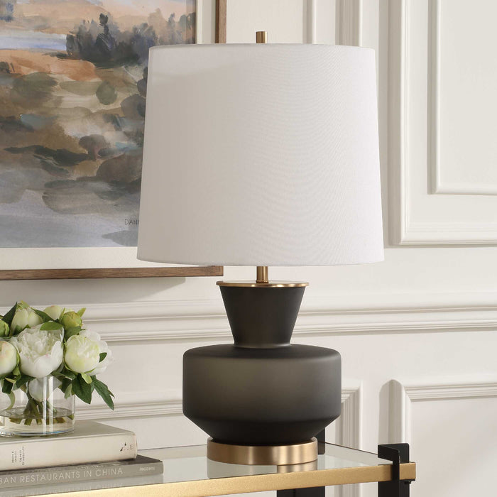 Uttermost 30519-1 Trentino Black Table Lamp
