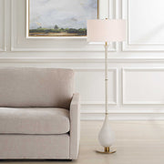 Uttermost 30461 Dewdrop Ivory Floor Lamp