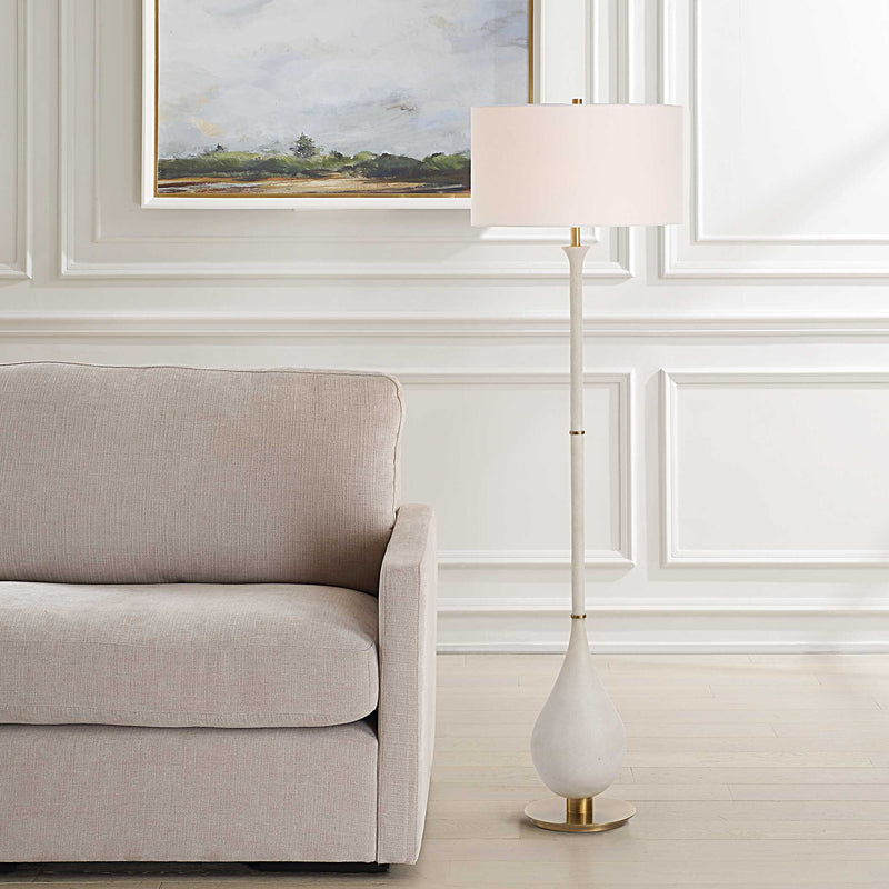Uttermost 30461 Dewdrop Ivory Floor Lamp