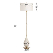 Uttermost 30461 Dewdrop Ivory Floor Lamp