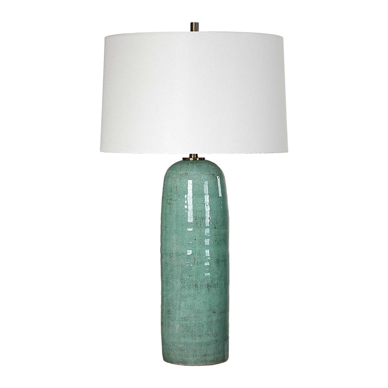 Uttermost 30478 Andale Crackled Teal Table Lamp