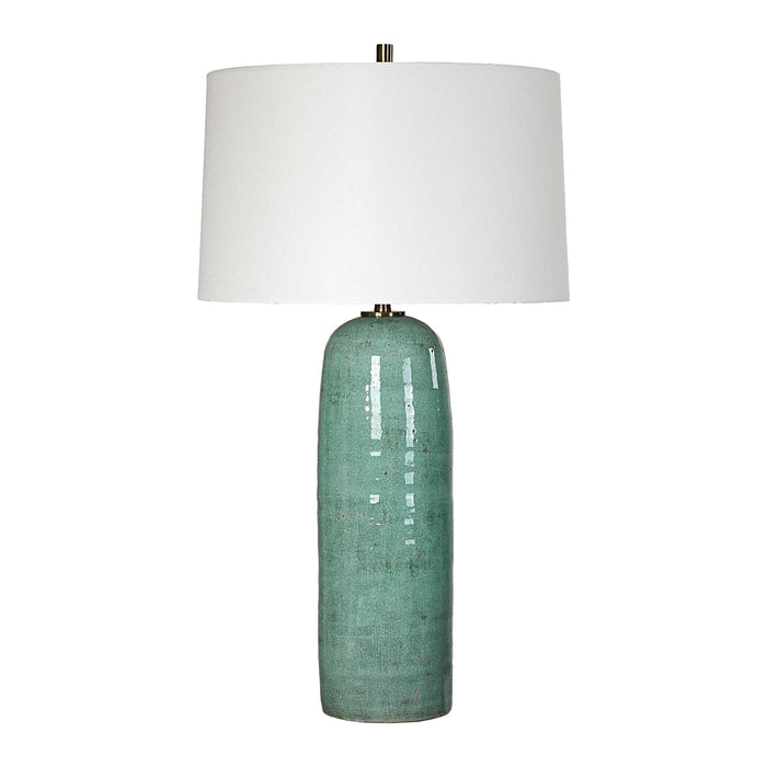Uttermost 30478 Andale Crackled Teal Table Lamp