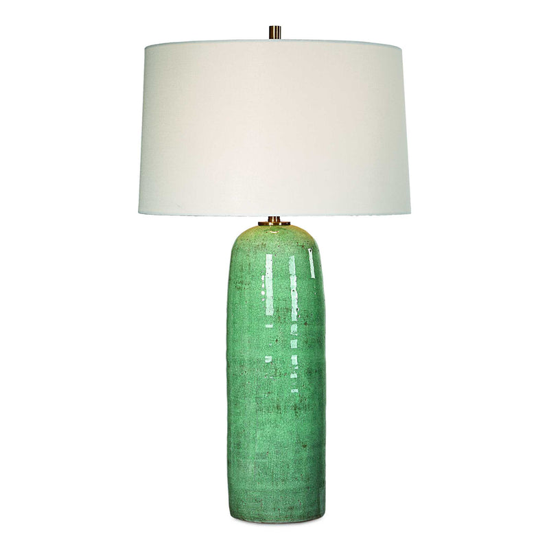 Uttermost 30478 Andale Crackled Teal Table Lamp