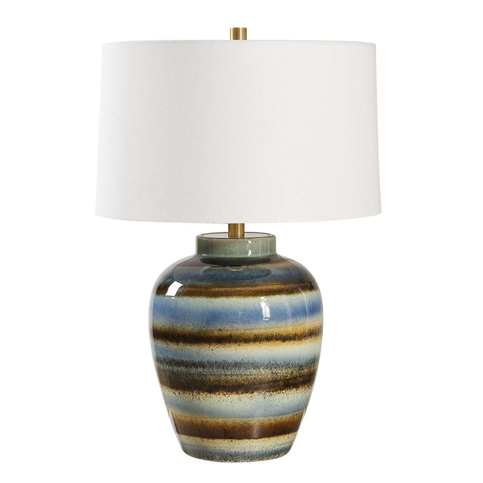 Uttermost 30493 Judarn Blue Brown Table Lamp