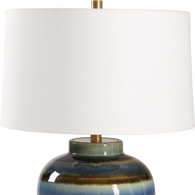 Uttermost 30493 Judarn Blue Brown Table Lamp