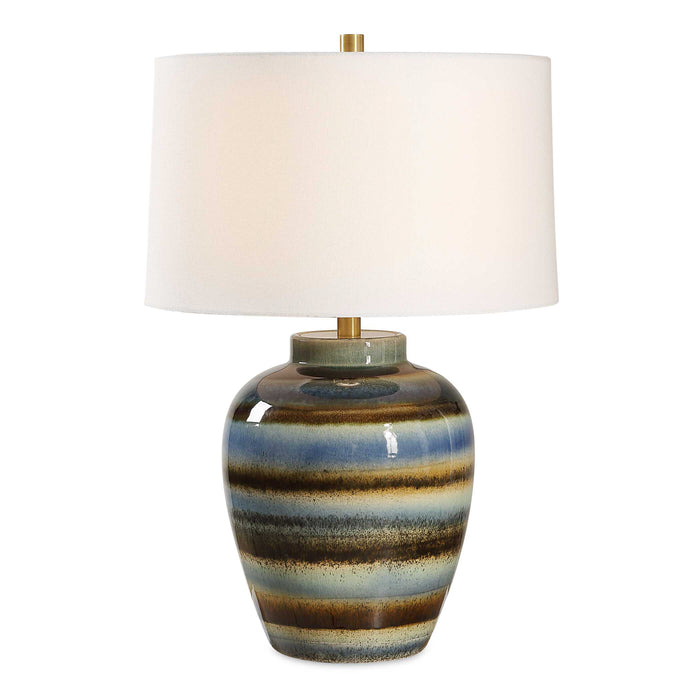 Uttermost 30493 Judarn Blue Brown Table Lamp