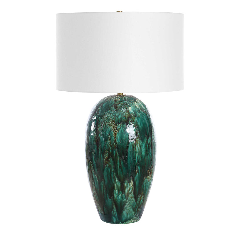 Uttermost 30494 Ceralene Green Table Lamp