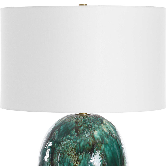 Uttermost 30494 Ceralene Green Table Lamp