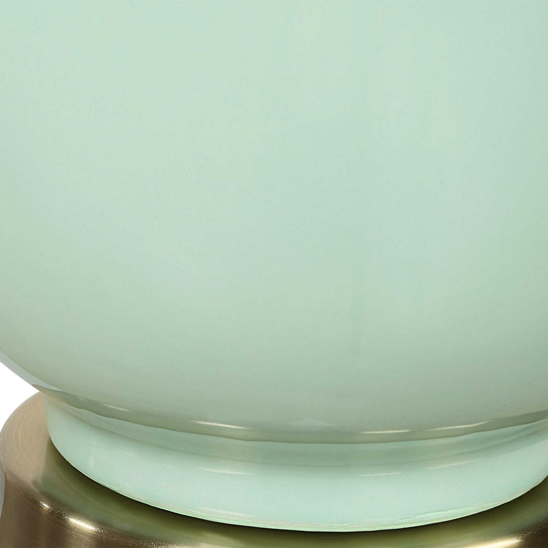 Uttermost 30512-1 Kyla Mint Green Table Lamp