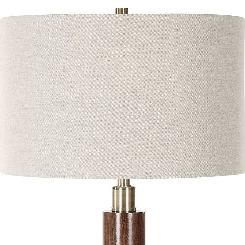 Uttermost 30516-1 Stacked Wooden Floor Lamp
