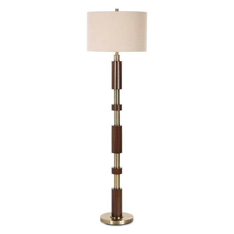 Uttermost 30516-1 Stacked Wooden Floor Lamp