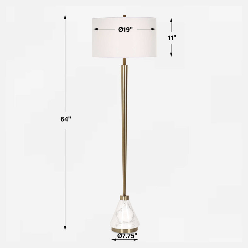 Uttermost 30515 Curran Tapered Metal Floor Lamp