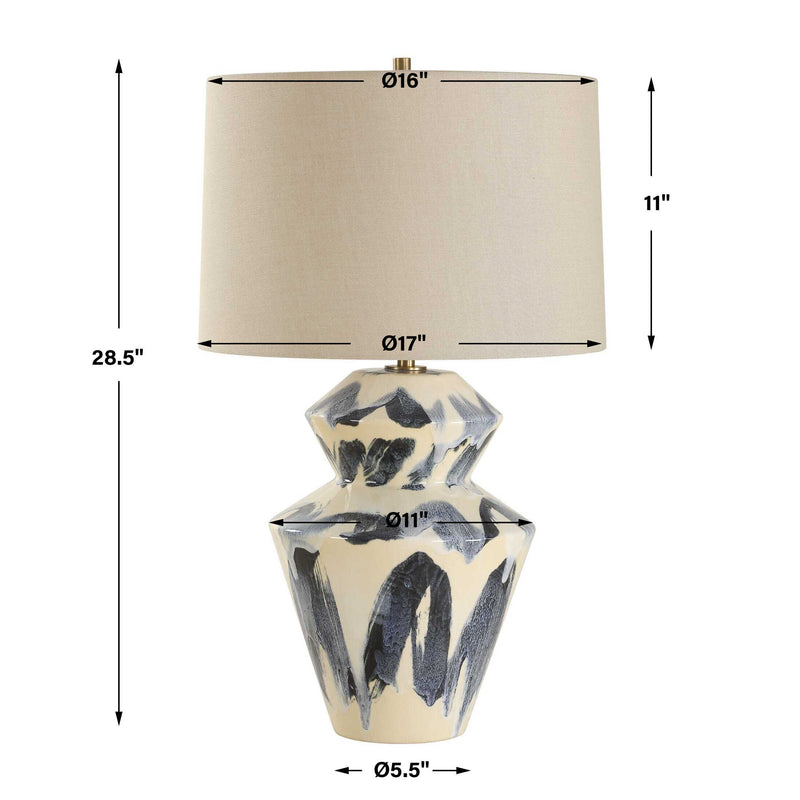 Uttermost 30548-1 Oranda Abstract Geometric Table Lamp