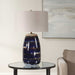 Uttermost 30549 Orleans Blue Glaze Table Lamp