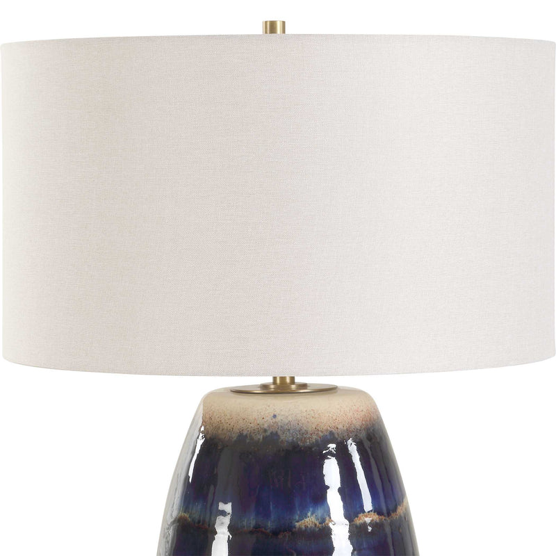 Uttermost 30549 Orleans Blue Glaze Table Lamp