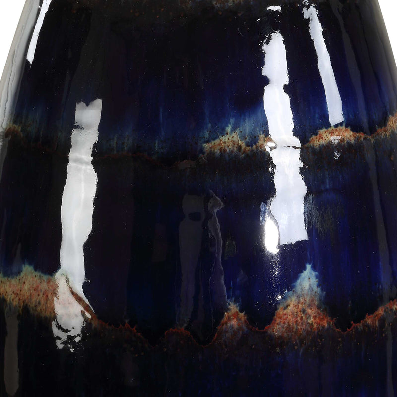 Uttermost 30549 Orleans Blue Glaze Table Lamp