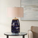 Uttermost 30549 Orleans Blue Glaze Table Lamp