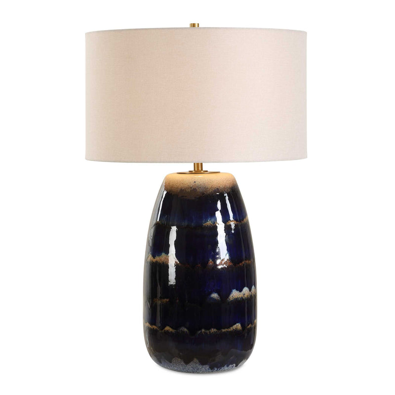 Uttermost 30549 Orleans Blue Glaze Table Lamp