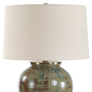 Uttermost 30563-1 Olisa Brown Green Table Lamp