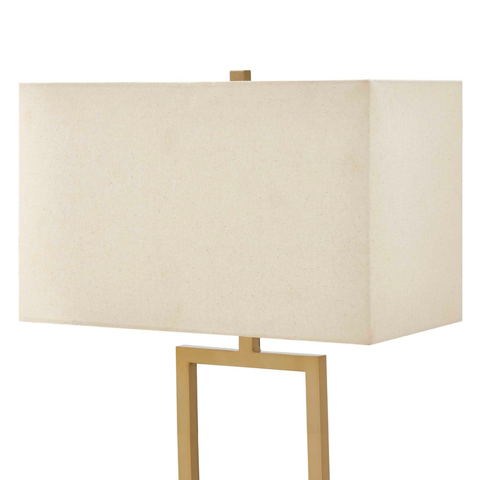 Uttermost 30537-1 Warrick Modern Travertine Table Lamp