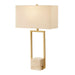 Uttermost 30537-1 Warrick Modern Travertine Table Lamp