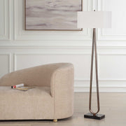 Uttermost 30591 Galloway Minimalist Bronze Floor Lamp