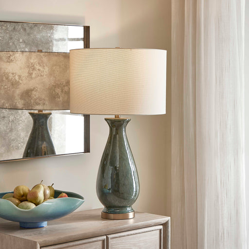 Uttermost 30556-1 Colestin Deep Green Table Lamp