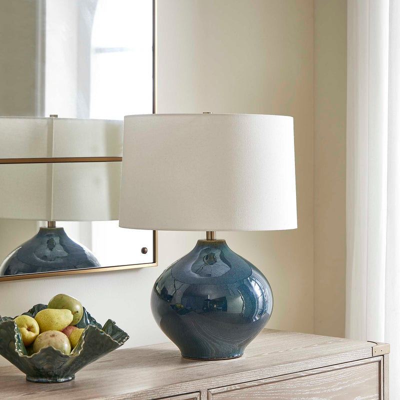 Uttermost 30538-1 Corrine Deep Blue Table Lamp