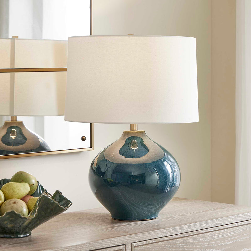 Uttermost 30538-1 Corrine Deep Blue Table Lamp