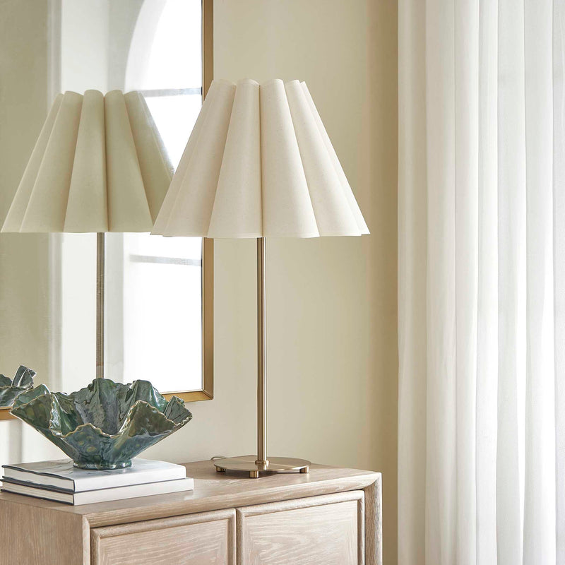 Uttermost 30539-1 Lilabet Fluted Shade Table Lamp
