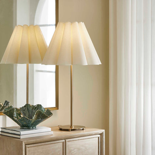 Uttermost 30539-1 Lilabet Fluted Shade Table Lamp