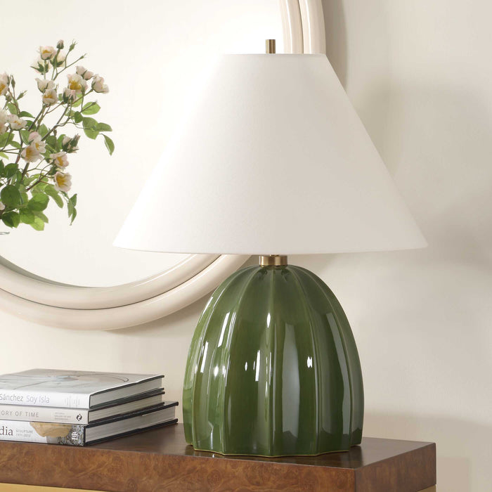 Uttermost 30558 Renna Moss Green Table Lamp