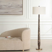 Uttermost 30553 Tyree Brown Marble Floor Lamp