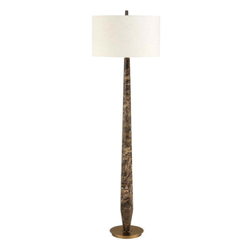 Uttermost 30553 Tyree Brown Marble Floor Lamp