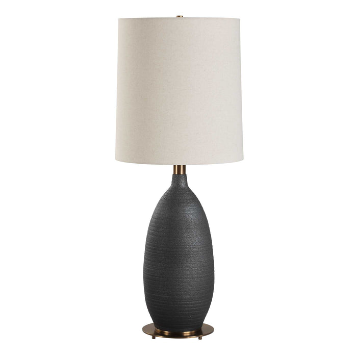 Uttermost 30554-1 Bower Matt Black Table Lamp