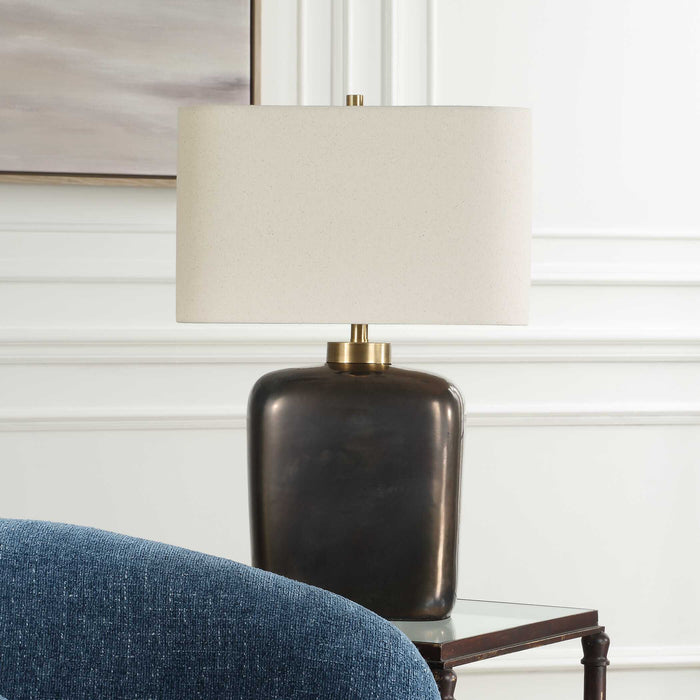 Uttermost 30565 Quentin Dark Bronze Table Lamp