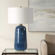 Uttermost 30566 Brae Blue Glaze Table Lamp