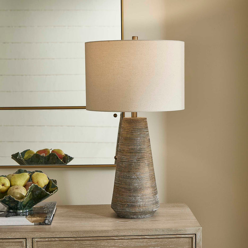 Uttermost 30541-1 Mosier Rustic Beige Table Lamp