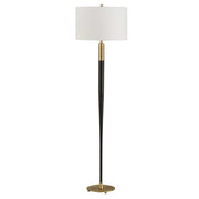 Uttermost 30592 Stowe Satin Black Floor Lamp