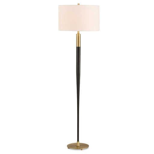 Uttermost 30592 Stowe Satin Black Floor Lamp