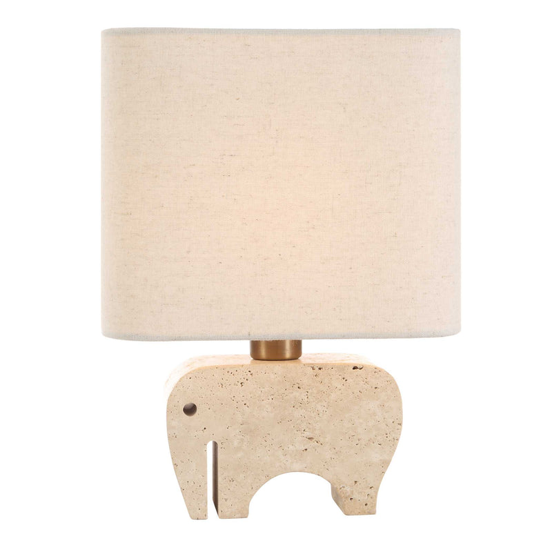 Uttermost 30609-1 Tusk Travertine Accent Lamp