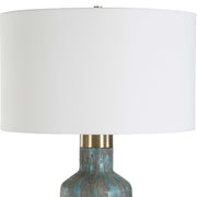 Uttermost 30559 Dauphine Cracked Teal Table Lamp