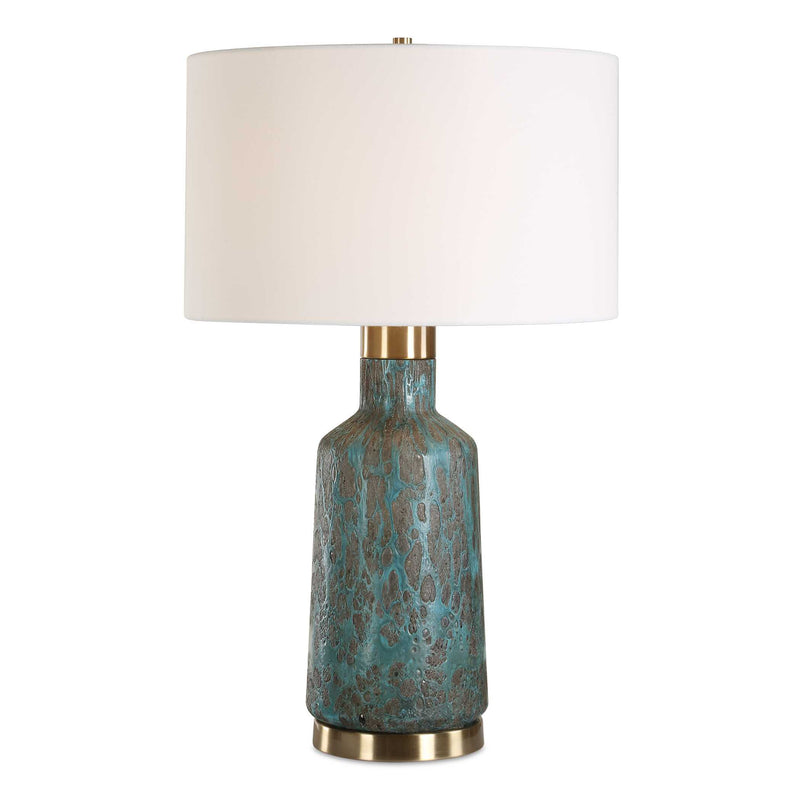 Uttermost 30559 Dauphine Cracked Teal Table Lamp