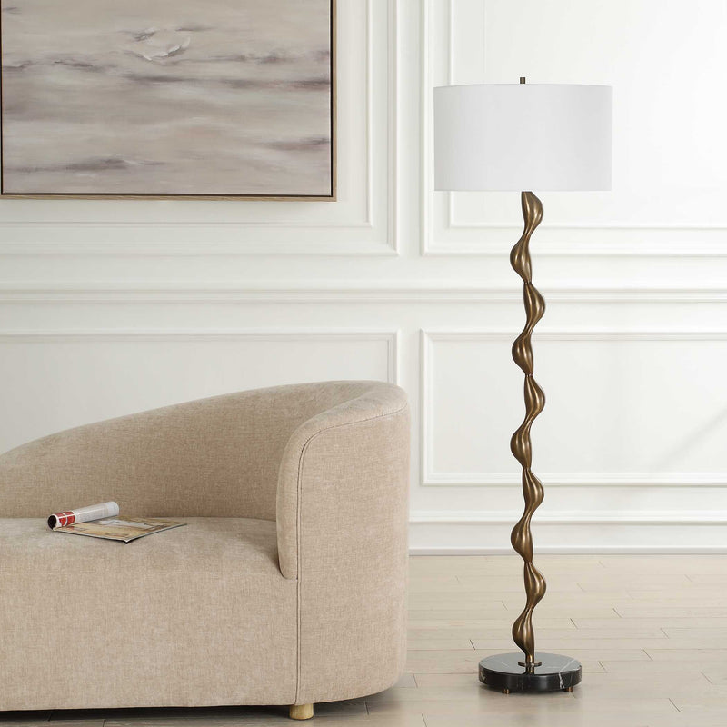 Uttermost 30567 Remolino Bronze Floor Lamp